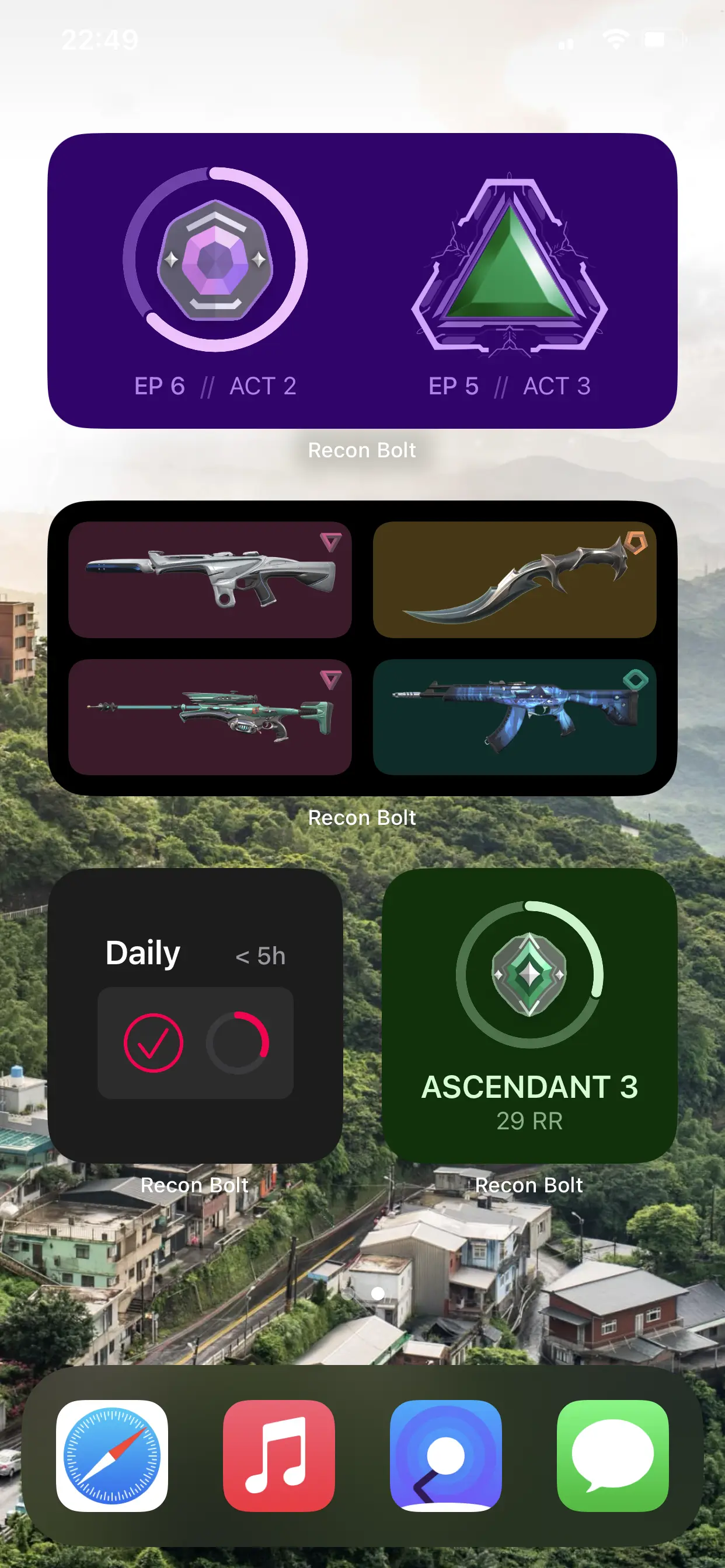 home screen widgets